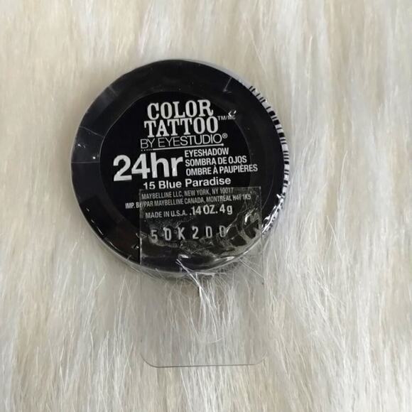 Maybelline New York Color Tattoo 24hr Eyeshadow NWT Blue Paradise #15 - Picture 2 of 3